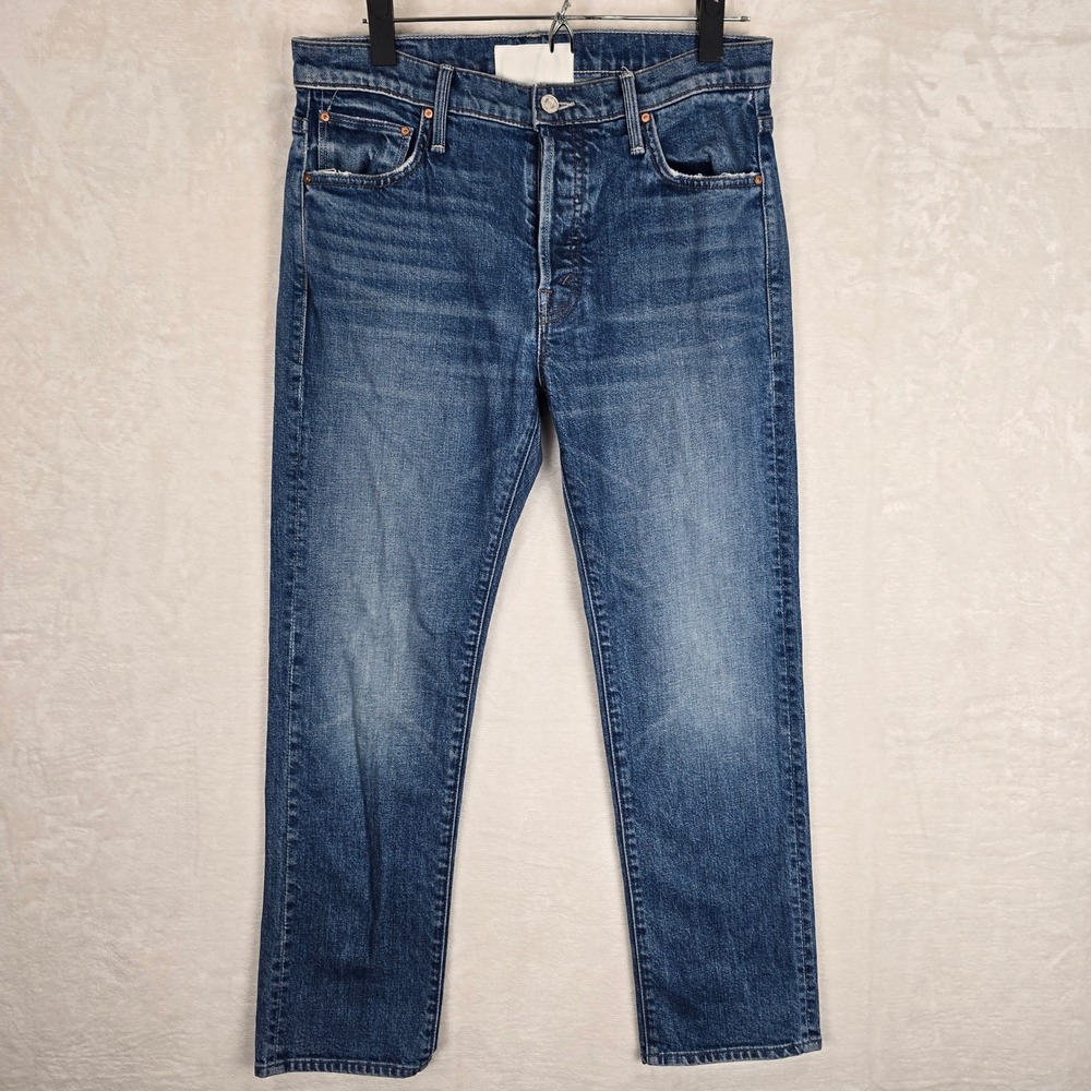 Mother Superior Straight Leg Jeans Stone Blue Button Fly 10026-259 Made in USA